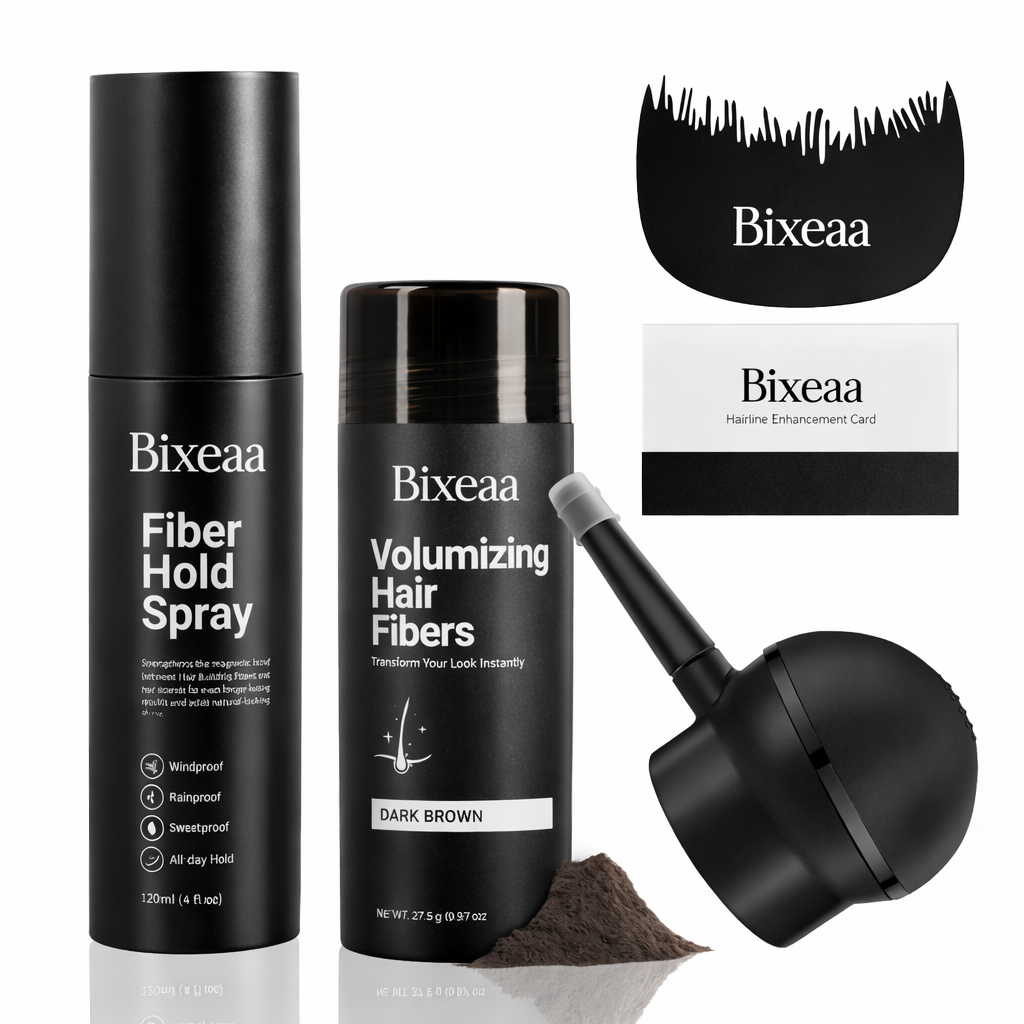 Kit 4 pièces - Fibres capillaires + Fixateur OFFERT