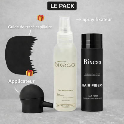 Kit 4 pièces - Fibres capillaires + Fixateur OFFERT